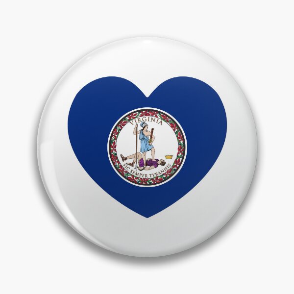 Item preview, Virginia Heart Flag Baby Gift Born In Virginia VA designed and sold by shitpostee.