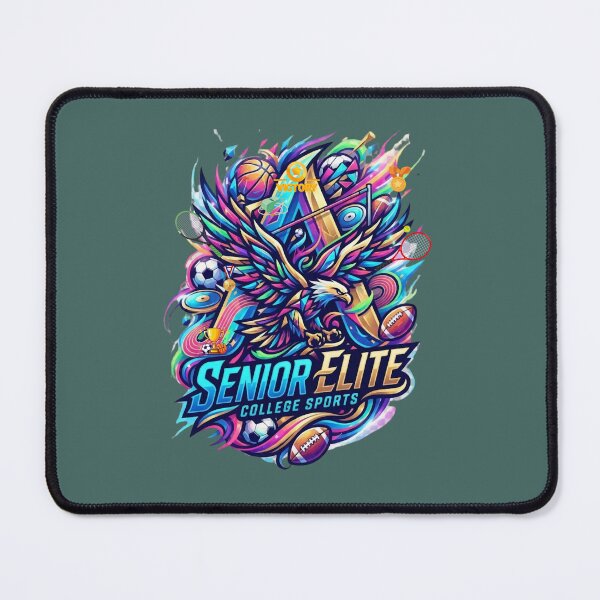 Item preview, Colorful College Sports Eagle Mascot Graphic Design with Athletic Elements V-Neck T-Shirt designed and sold by GeekDownAppared.