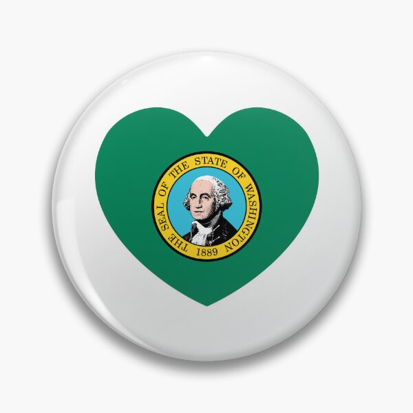 Item preview, Washington Heart Flag Baby Gift Born In Washington WA designed and sold by shitpostee.