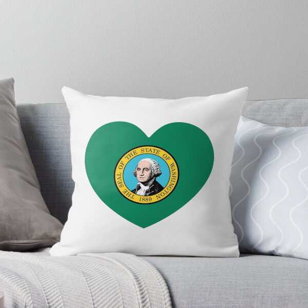 Item preview, Washington Heart Flag Baby Gift Born In Washington WA designed and sold by shitpostee.