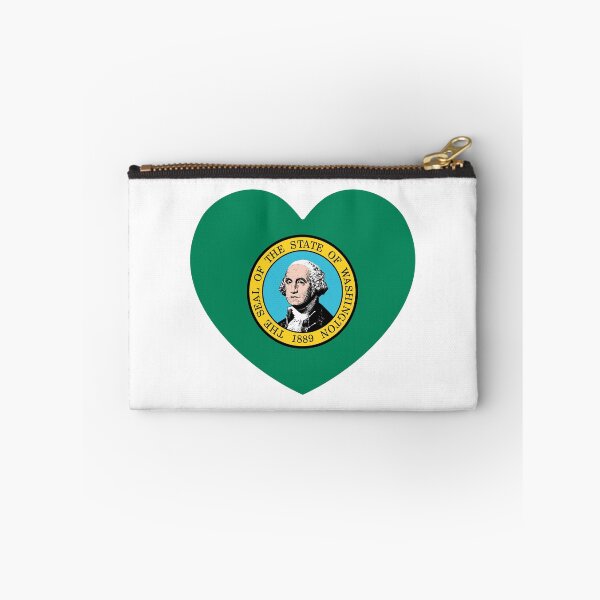 Item preview, Washington Heart Flag Baby Gift Born In Washington WA designed and sold by shitpostee.