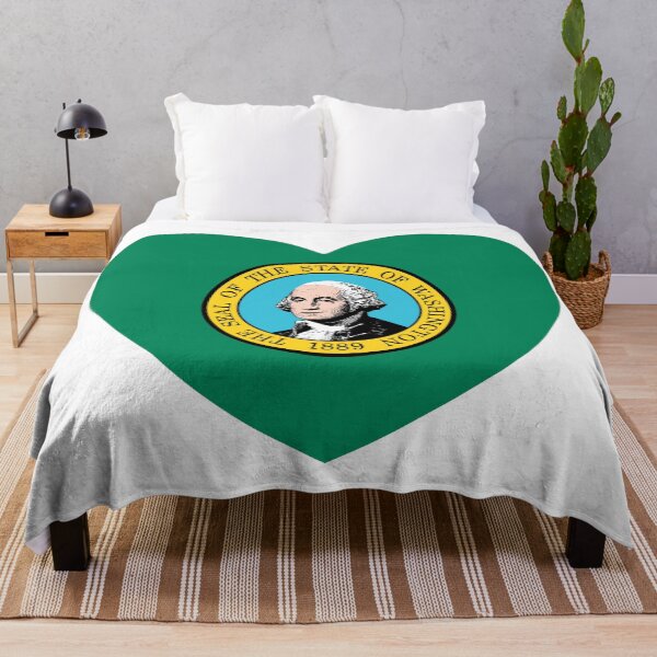 Item preview, Washington Heart Flag Baby Gift Born In Washington WA designed and sold by shitpostee.