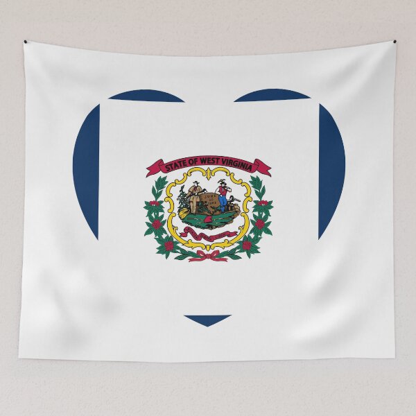 Item preview, West Virginia Heart Flag Baby Gift Born In West Virginia WV designed and sold by shitpostee.