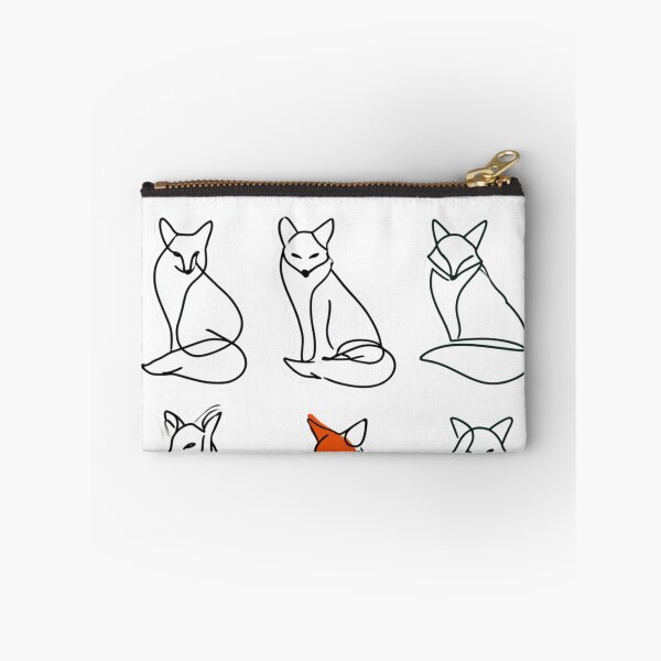 Item preview, Minimalist Line Art Fox Drawing Animal Lover designed and sold by NicolasGlowArt.