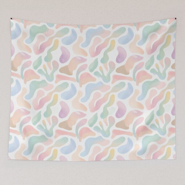 Item preview, Pastel Organic Blob Seamless Pattern -  designed and sold by Alaa-love-art.