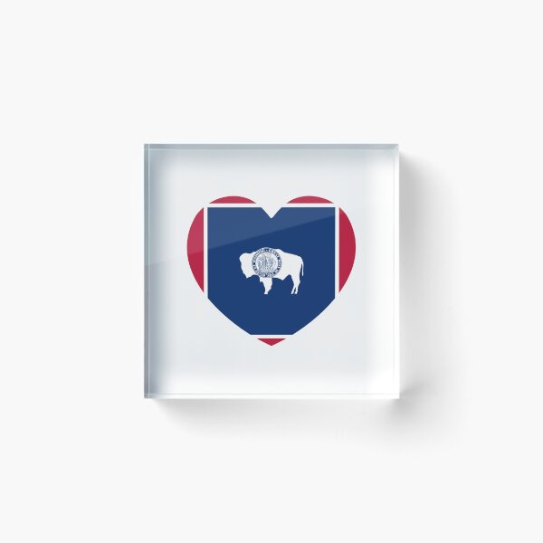 Item preview, Wyoming Heart Flag Baby Gift Born In Wyoming WY designed and sold by shitpostee.