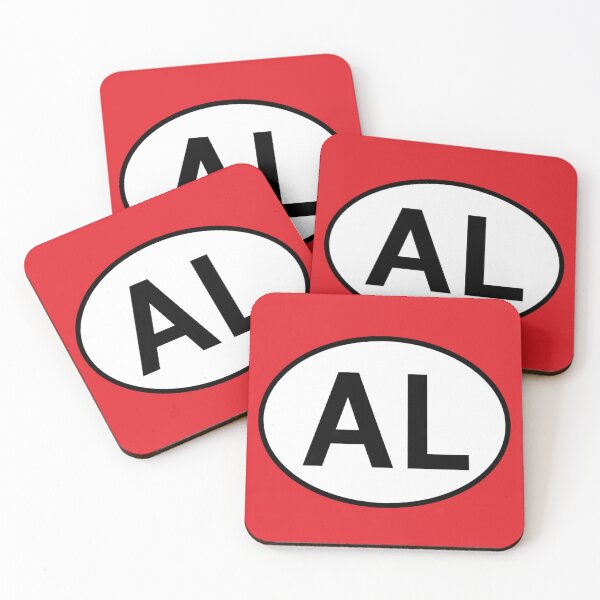 Item preview, Albania RM International Oval Sticker · Minimalist  Travel Identity designed and sold by The Digital Compass.