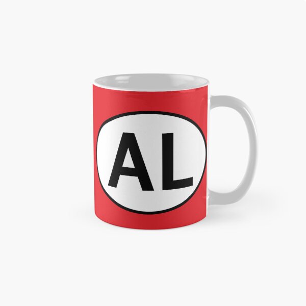 Item preview, Albania RM International Oval Sticker · Minimalist  Travel Identity designed and sold by The Digital Compass.
