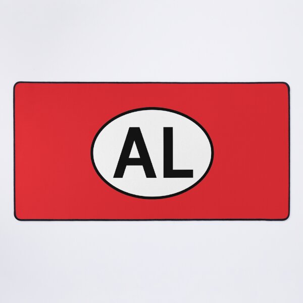 Item preview, Albania RM International Oval Sticker · Minimalist Travel Identity designed and sold by The Digital Compass.