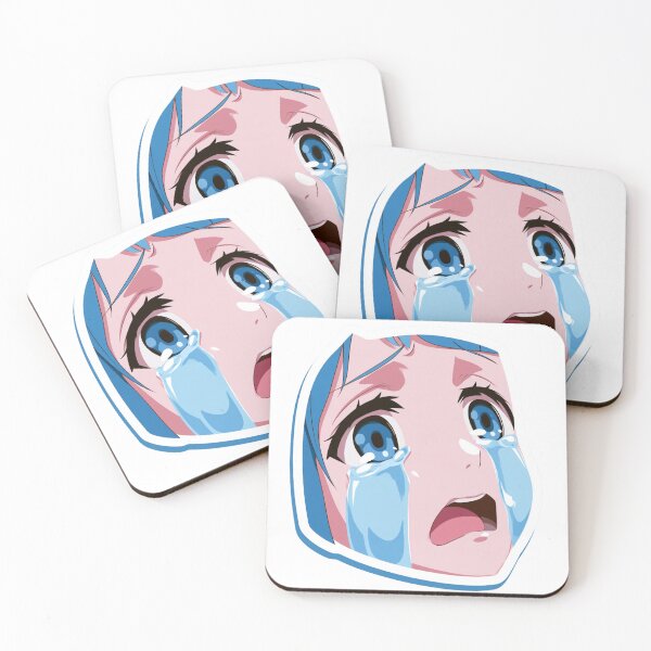 Item preview, Anime Girl Crying Sad Face Manga Tears Aesthetic designed and sold by NicolasGlowArt.