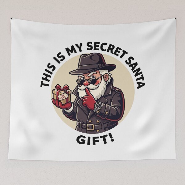 Item preview, This Is My Secret Santa Gift – Funny Christmas Spy Santa designed and sold by JPees.