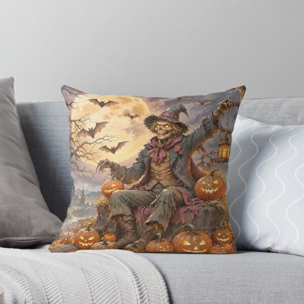 Item preview, Spooky Scarecrow Halloween Pumpkin Night designed and sold by Spark & Shadow.