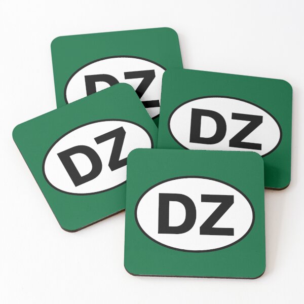 Item preview, Algeria DZ International Oval Sticker · Minimalist  Travel Identity designed and sold by The Digital Compass.