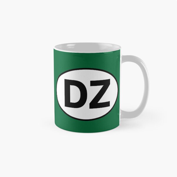 Item preview, Algeria DZ International Oval Sticker · Minimalist  Travel Identity designed and sold by The Digital Compass.