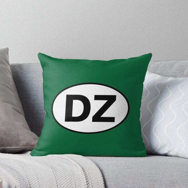 Item preview, Algeria DZ International Oval Sticker · Minimalist  Travel Identity designed and sold by The Digital Compass.