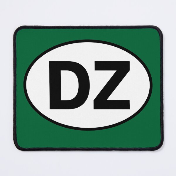 Item preview, Algeria DZ International Oval Sticker · Minimalist Travel Identity designed and sold by The Digital Compass.