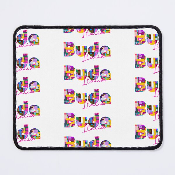 Item preview, Buda, Cascia, Italia, colorful typography design for travellers designed and sold by Wanderful-roads.