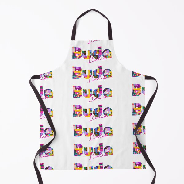 Item preview, Buda, Cascia, Italia, colorful typography design for travellers designed and sold by Wanderful-roads.