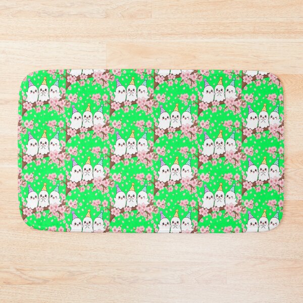 Item preview, Cute Birthday Ghosts Cherry Blossom Kawaii designed and sold by creativerooney.