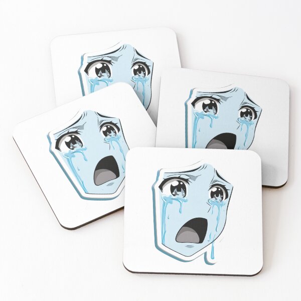 Item preview, Sad Anime Crying Face Dripping Tears Manga designed and sold by NicolasGlowArt.