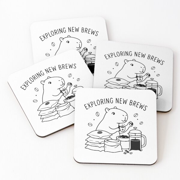 Item preview, Exploring New Brews - Capybara Coffee Tasting  designed and sold by Brexmore3.