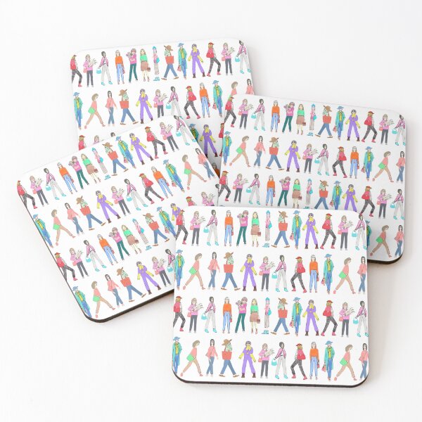 Item preview, Women hand drawn watercolor and ink  designed and sold by Boy and Belugee.