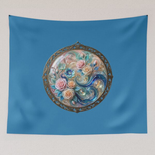 Item preview, Wavy Glassy Roses - Glossy Floral Art designed and sold by Alaa-love-art.
