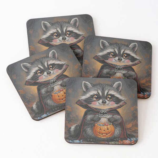 Item preview, Cute Vampire Raccoon Halloween | Spooky Trick or Treat Woodland Art designed and sold by cr6zym1nd.