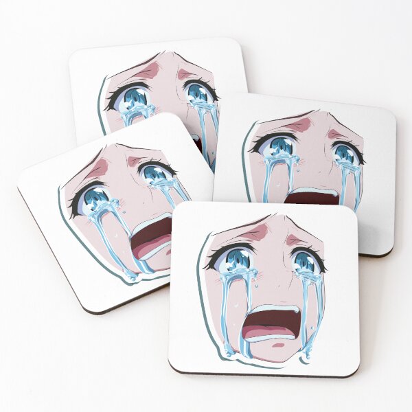 Item preview, Anime Crying Face Manga Sad Tears Aesthetic designed and sold by NicolasGlowArt.