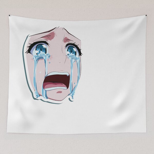 Item preview, Anime Crying Face Manga Sad Tears Aesthetic designed and sold by NicolasGlowArt.
