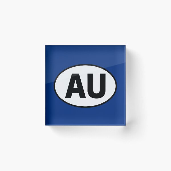 Item preview, Australia AU International Oval Sticker · Minimalist  Travel Identity designed and sold by The Digital Compass.