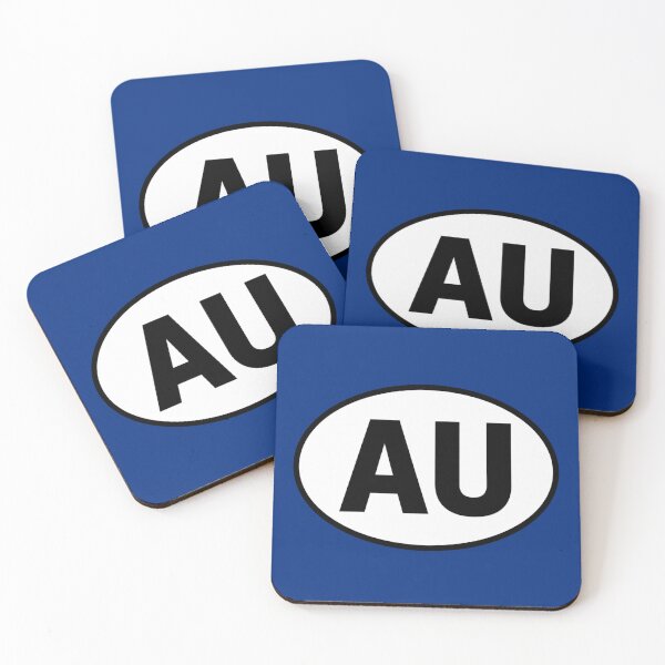 Item preview, Australia AU International Oval Sticker · Minimalist  Travel Identity designed and sold by The Digital Compass.