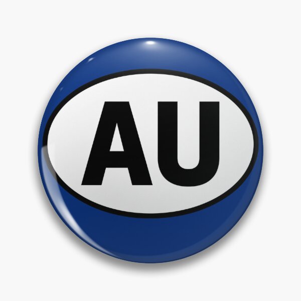 Item preview, Australia AU International Oval Sticker · Minimalist  Travel Identity designed and sold by The Digital Compass.