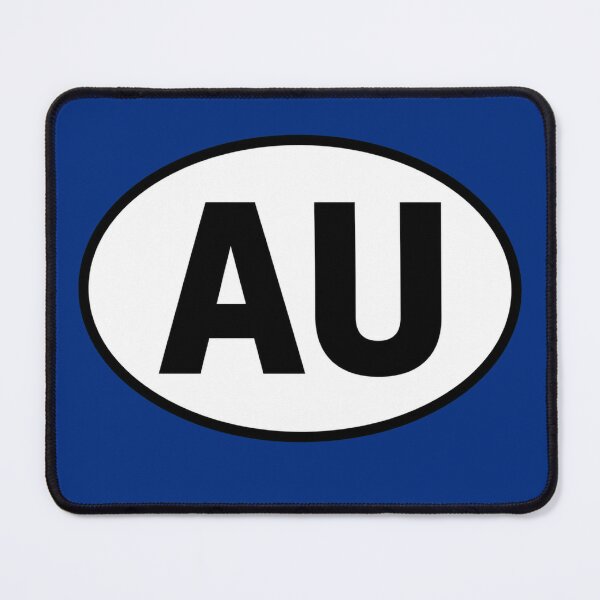Item preview, Australia AU International Oval Sticker · Minimalist Travel Identity designed and sold by The Digital Compass.