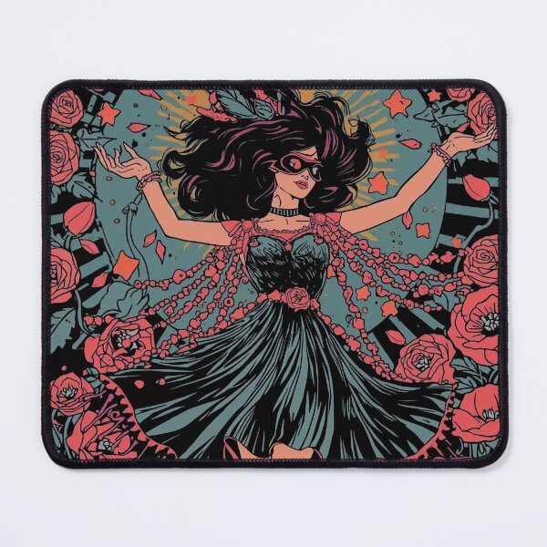 Item preview, Celestial Rose Sorceress: Art Nouveau Enchantress designed and sold by Mythical Entanglement.