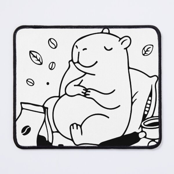 Item preview, Coffee Coma - Tired Capybara Coffee Lover  designed and sold by Brexmore3.