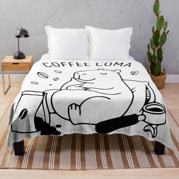 Item preview, Coffee Coma - Tired Capybara Coffee Lover  designed and sold by Brexmore3.