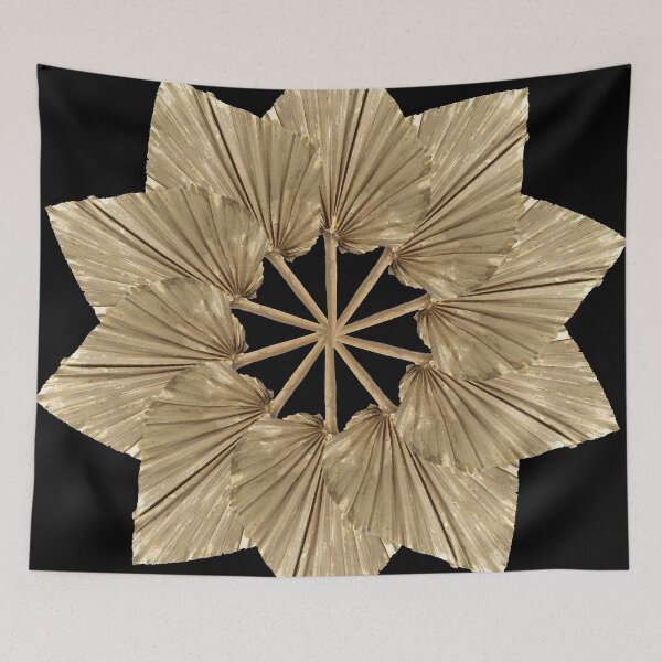 Item preview, Geometric Botanical Palm Leaf Rosette Pattern designed and sold by ZorianArt.