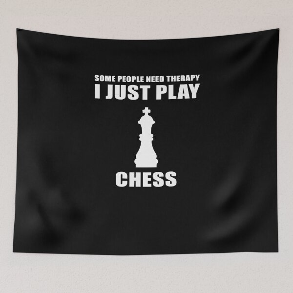 Item preview, Some People Need Therapy I Play Chess V8 designed and sold by TeeTimeGuys.