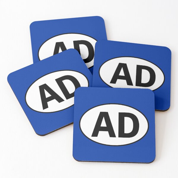Item preview, Andorra AD International Oval Sticker · Minimalist  Travel Identity designed and sold by The Digital Compass.