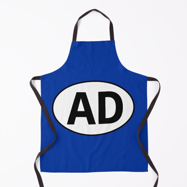 Item preview, Andorra AD International Oval Sticker · Minimalist  Travel Identity designed and sold by The Digital Compass.