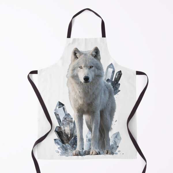 Aperçu de l'œuvre Loup arctique de cristal créée et vendue par Neural-canvas.