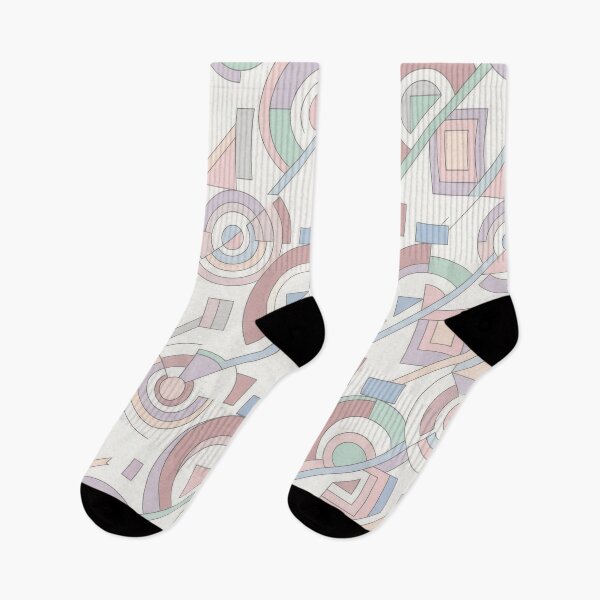 Item preview, Modern Pastel Abstract Geometric Pattern  designed and sold by Alaa-love-art.