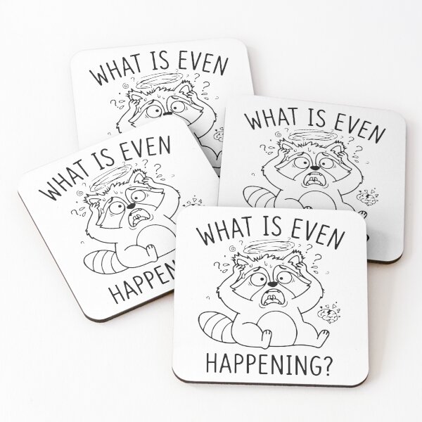 Item preview, What Is Even Happening - Confused Raccoon designed and sold by Brexmore3.