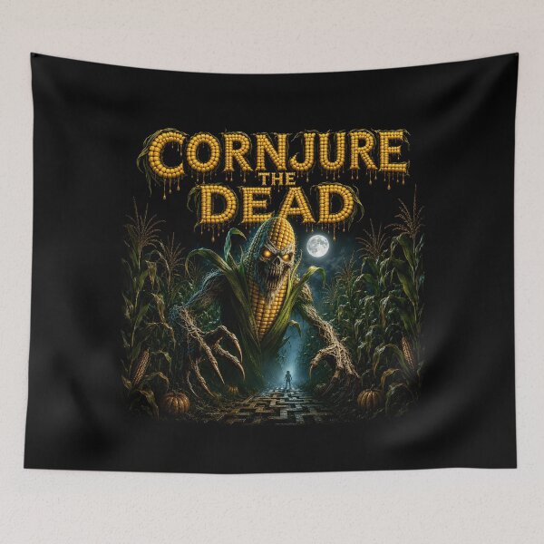 Item preview, Cornjure the Dead - Scary Corn Monster Cornfield Maze Design designed and sold by HorrorWorldWeb.