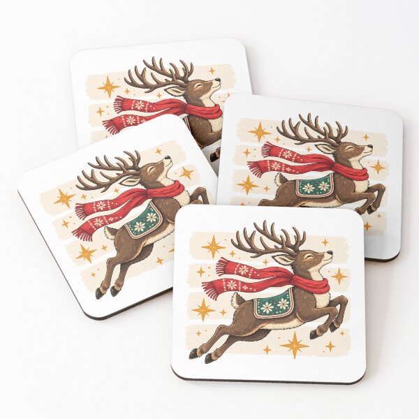Item preview, Cute Festive Christmas Reindeer Art designed and sold by andre-hollow.