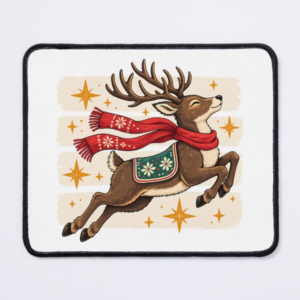 Item preview, Cute Festive Christmas Reindeer Art designed and sold by andre-hollow.