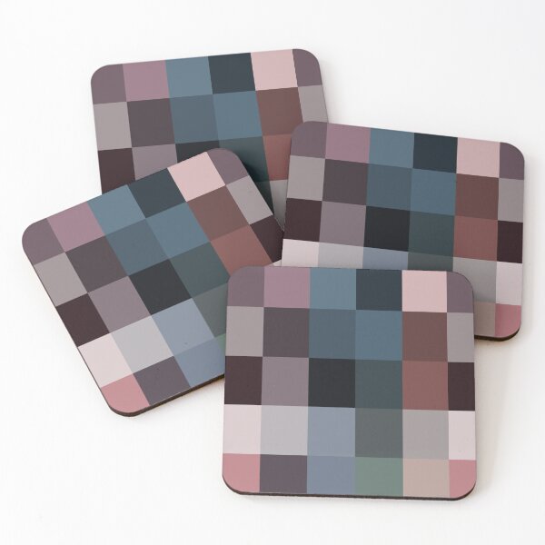 Item preview, Soft Night Pixels – Muted Dark Colour Palette Pattern designed and sold by MKFDesigns.