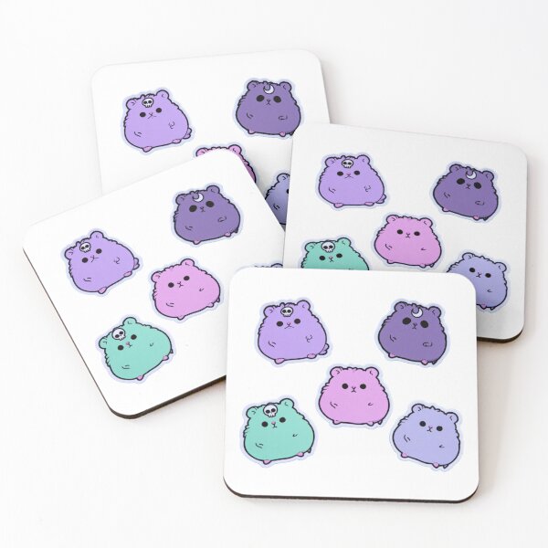 Item preview, Chibi Grumpy Hamster Skull Moon Pastel Aesthetic designed and sold by NicolasGlowArt.