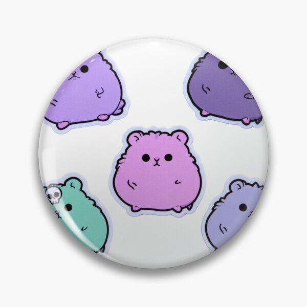 Item preview, Chibi Grumpy Hamster Skull Moon Pastel Aesthetic designed and sold by NicolasGlowArt.